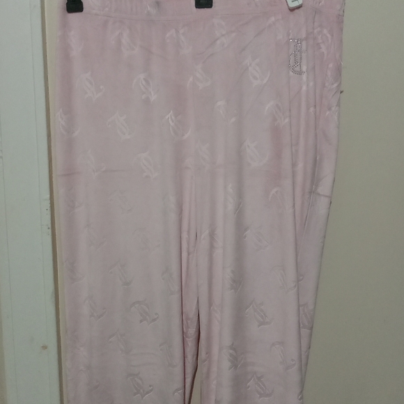Juicy Couture Pink Monogram Lounge Pants woman Size XL - Picture 1 of 3
